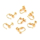 Brass Clip-on Earring Findings(X-KK-F824-021G)-1