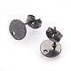 304 Stainless Steel Ear Stud Findings(X-STAS-O119-17A-B)-1