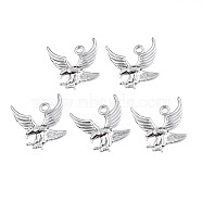 304 Stainless Steel Pendants, Eagle, Stainless Steel Color, 35.5x30x3mm, Hole: 3.5mm(STAS-T063-194P)