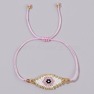 Bohemian Style Handmade Beaded Evil Eye Bracelet for Couples and Friends(RR7314-5)