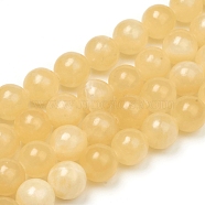 Natural Topaz Jade Beads Strands, Round, 10mm, Hole: 1.2mm, about 39pcs/Strand, 15.16 inch(38.5cm)(G-G829-04-10mm)