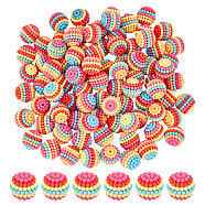 120pcs Opaque Acrylic Beads, Round, Colorful, 19mm, Hole: 2mm(MACR-GO0001-05)