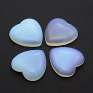 Opalite Cabochons, Heart, 29~30x29~30x6~8mm(G-P021-01)