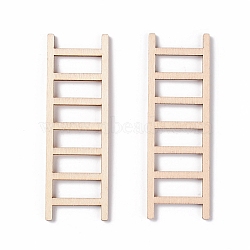 Miniature Unfinished Wood Ladder, for Kid Painting Craft, Dollhouse Accessories, Bisque, 119.5x38x2mm(FIND-H030-27)