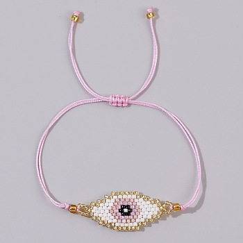 Bohemian Style Handmade Beaded Evil Eye Bracelet for Couples and Friends