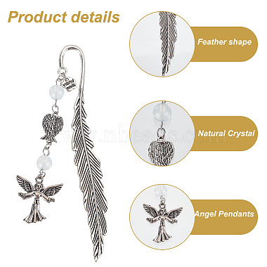 Feather Bookmarks(AJEW-AB00043)-3