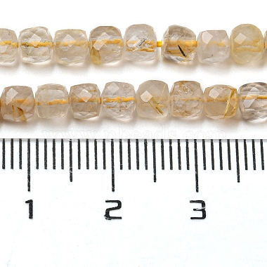 or naturel rutile perles de quartz brins(G-A097-D02-05)-5