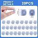 20Pcs Blue Cube Letter Silicone Beads 12x12x12mm Square Dice Alphabet Beads with 2mm Hole Spacer Loose Letter Beads for Bracelet Necklace Jewelry Making(JX434W)-2