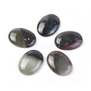 Natural Bloodstone Cabochons, Oval, 40x30x8~8.5mm(G-F608-02C)
