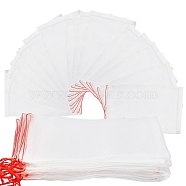 Organic Nylon Packing Pouches, Drawstring Bags, for Insect Control and Seed Soaking, White, 26.5x15.5x0.07cm(ABAG-GA0001-02B)