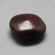 Undyed & Natural Wood Beads, Coconut Brown, 35~49x35~47x17~22mm, Hole: 3mm(WOOD-Q007-5)