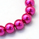 Chapelets de perles rondes en verre peint(HY-Q003-4mm-17)-2