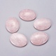 Pierre de souci de pouce de quartz rose naturel de forme ovale(G-I219-06B)-2