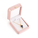 PU Leather Necklace Pendant Gift Boxes(X-LBOX-L005-F02)-1