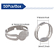chgcraft 50piezas ajustables 304 hallazgos de anillos de dedo de acero inoxidable(DIY-CA0005-54)-2