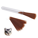 Plastic Simulated Animal Whiskers for Crafts Needle Felting, Coconut Brown, 47~50x0.35mm, 150pcs/set(DIY-WH0430-904C-04)