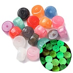 Opaque Luminous Resin Beads, Rondelle, Glow in the Dark, Mixed Color, 10.5x7mm, Hole: 1.5mm(RESI-G119-13)