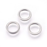 304 Stainless Steel Linking Rings, Ring, Stainless Steel Color, 8x1mm(X-STAS-F187-51P-8mm)