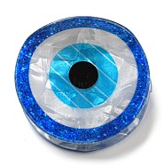 Evil Eye Shape PVC Claw Hair Clips, for Woman Girl, Dodger Blue, 43x46x36mm(PHAR-P008-D02)