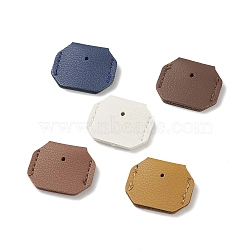 Imitation Leather Key Wraps, Key Covers, Octagon, Mixed Color, 27.5x33.5x4mm, Hole: 2mm(AJEW-XCP0001-85)