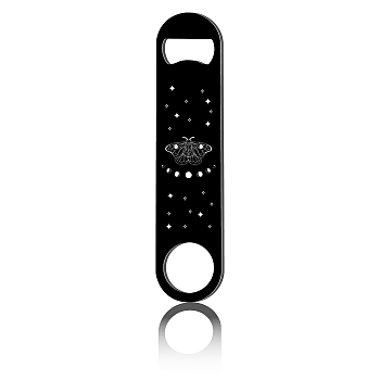 430 Stainless Steel Bottle Openers, Laser Cut, Rectangle, Insects, 178x40x2mm