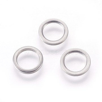 304 Stainless Steel Linking Rings, Ring, Stainless Steel Color, 8x1mm(X-STAS-F187-51P-8mm)