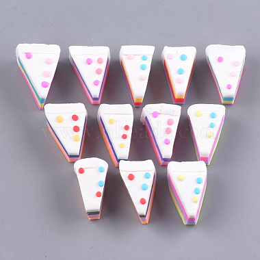 19mm Mixed Color Food Polymer Clay Cabochons