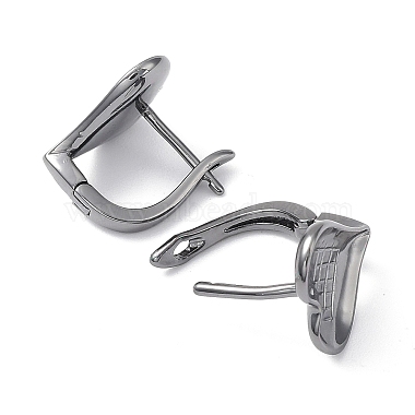 Brass Hoop Earrings(KK-C031-37B)-2