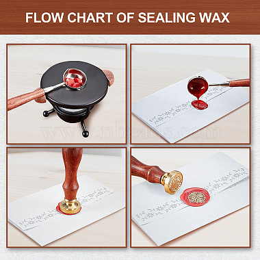 Brass Wax Seal Stamp with Handle(AJEW-WH0184-1063)-4