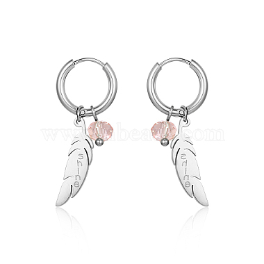 Feather 304 Stainless Steel Earrings