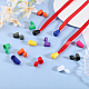 80Pcs 10 Colors Plastic Detachable Bell Stopper Cord Ends(KY-CA0001-53)-5