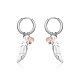 304 Stainless Steel Dangle Hoop Earrings(LD6089-2)-1