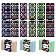 PandaHall Elite 90Pc 9 Colors Floral Pattern Handmade Soap Paper Tag(DIY-PH0005-81)-1