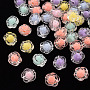 Mixed Color Flower Acrylic Beads(X-TACR-S152-20A)