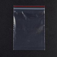 Plastic Zip Lock Bags, Resealable Packaging Bags, Top Seal, Self Seal Bag, Rectangle, Red, 9x6cm, Unilateral Thickness: 1.3 Mil(0.035mm)(OPP-G001-A-6x9cm)