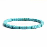 Turquoise Bracelet with Elastic Rope Bracelet, Male and Female Lovers Best Friend(DZ7554-28)