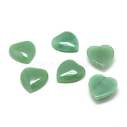 Natural Green Aventurine Gemstone Cabochons, Heart, 15x18x6mm(G-T029-18X15mm-02)