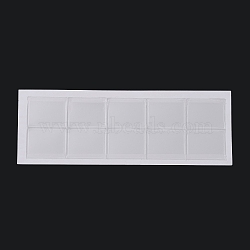 Plastic Necklace Chain Adhesive Pouch for Necklace Display Cards, Self-Adhesive Necklace Chain Pockets Necklace Envelopes Necklace Card Pouches to Hold Loose Chain Jewelry Supplies, White, 3.2x2.5x0.04cm(AJEW-P088-01A)