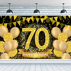 Easter Polyester Hanging Banner Sign, Rectangle with Word, Party Decoration Supplies Celebration Backdrop, Number, 1100x1800mm(AJEW-WH0190-058)
