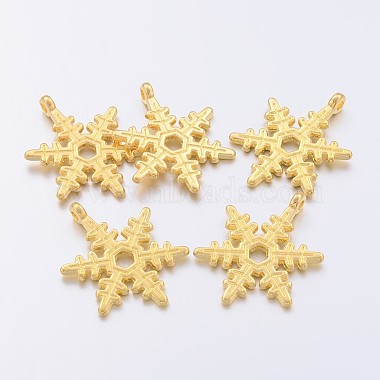 Christmas Snowflake Tibetan Style Alloy Pendants(K094L011)-2