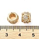 Rack Plating Brass with Cubic Zirconia European Beads(KK-M269-15G)-3