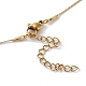 Ion Plating(IP) 304 Stainless Steel Round Ball Pendant Necklaces for Women(NJEW-D056-01B-02G)-3