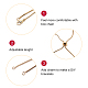 SUNNYCLUE 6Pcs Brass Slider Bracelets Makings(AJEW-SC0001-29)-3