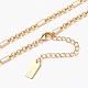 Brass Figaro Chain Necklaces(NJEW-H206-10G)-1