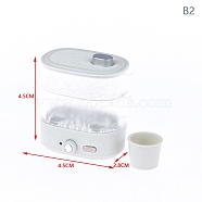 1:12 Dollhouse Miniature Microwave Steamer Bread Cabinet, White, 45x28x45mm(PW-WG20391-06)