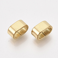 304 Stainless Steel Slide Charms, Rectangle, Golden, 5x10x6mm, Hole: 8x4mm(STAS-T045-46G)