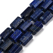 Natural Lapis Lazuli Dyed Beads Strands, Faceted, Column, 16x12mm, Hole: 1.5mm, about 21pcs/strand, 16.34''(41.5cm)(G-G162-D15-02)