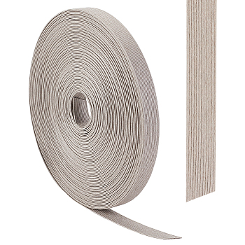 Handmade Paper Rattan, Woven Paper Rattan, for Art Craft Flower Bouquets, Light Grey, 15.5x1mm, about 21.87 Yards(20m)/Roll