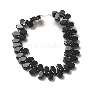 Natural Black Mahogany Obsidian Beads Strands(G-B064-B53)-3