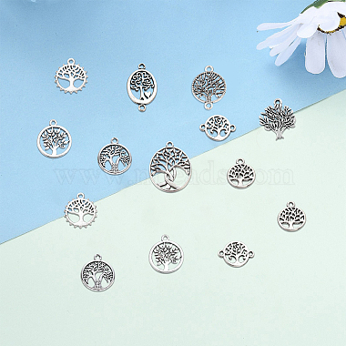 SUNNYCLUE 90Pcs 9 Style Tibetan Style Alloy Pendants(TIBEP-SC0001-97)-4